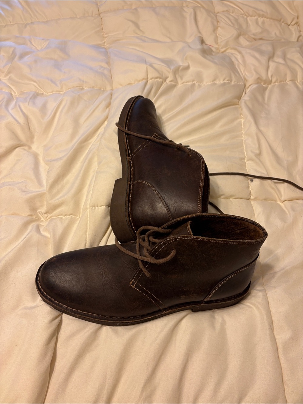 Dockers Men's Dark Brown Leather Chukka Boots